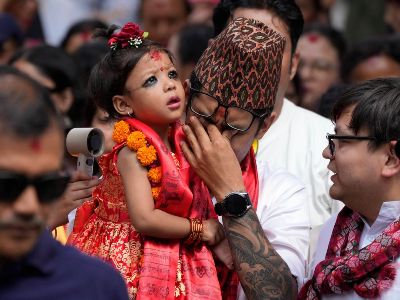 Nepal chooses 2-year-old girl as new living goddess