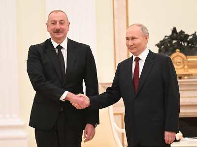 Russia’s Putin meets with Azerbaijan’s Aliyev in Tajikistan