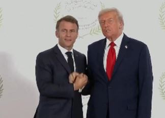 HuffPost: Trump holds Macron’s hand for long time at peace summit in Egypt