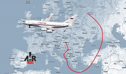 Air Live: По какому маршруту президент России полетит в Венгрию на переговоры с Трампом?