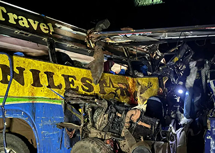 Uganda bus crash kills 63