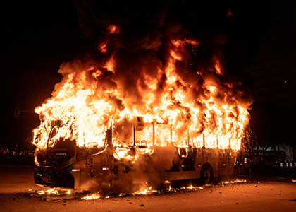 At Least 20 Dead in Tourist Bus Fire in Southern India