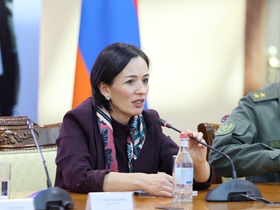 Ժաննա Անդրեասյանը ՊՆ վարչական համալիրում մասնակցել է ԶՈՒ ղեկավար կազմի օպերատիվ հավաքին