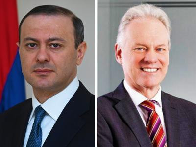 Armen Grigoryan, Gert Jan Koopman discuss prospects of cooperation within Armenia’s ‘Crossroads of Peace’ project