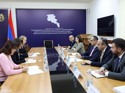 Армянский министр и представитель УВКБ ООН обсудили вопросы соцобеспечения насильственно перемещённых жителей Арцаха