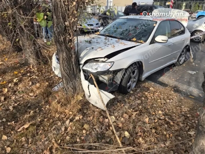 Հյուսիսային ավտոկայանի մոտ բախվել են Mercedes Vito-ն ու Subaru–ն. վերջինս էլ բախվել է ծառին. կան վիրավորներ