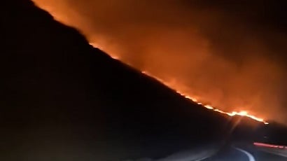 Два очага пожара на участке Чамбарак-Ттуджур потушены