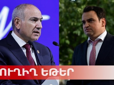 Нарек Карапетян и Никол Пашинян присутствуют на литургии в церкви Святого Саркиса