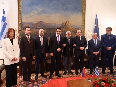 Armenia parliament speaker on official visit to Athens