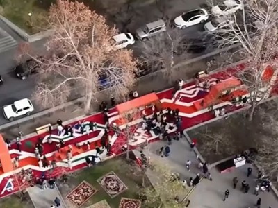 В Ереване открылась игровая площадка с ковровым покрытием
