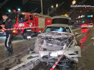 В Ереване столкнулись Chevrolet Volt и Opel Astra