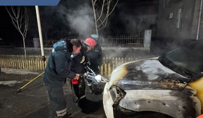Կապանում «Կիա» մակնիշի ավտոմեքենա է այրվել