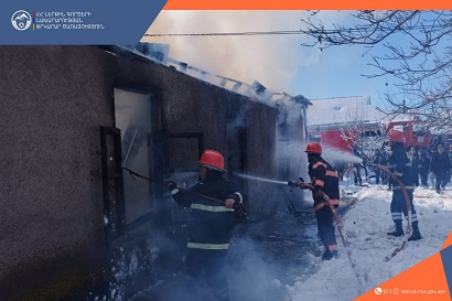Взрыв с возгоранием в Лори: пострадавших нет