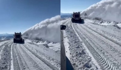 Շնորհակալություն երբեմն մինչև -30°C ցրտի պայմաններում 24 ժամ ճանապարհներ մաքրող մեր գործընկերներին. Խուդաթյան (վիդեո)