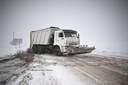 В Ашоцке и Амасии идет снег