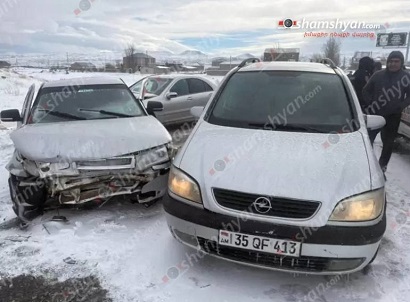 В Лчашене произошло крупное цепное ДТП