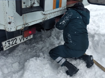 В Армении из снежного плена освобождено 101 транспортное средство