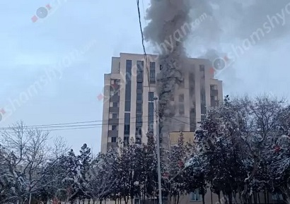 Крупный пожар в элитной новостройке в Абовяне: эвакуированы около 15 человек