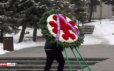 В «Ераблуре» был возложен венок от имени Католикоса всех армян Гарегина II