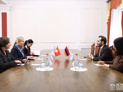 Հայկ Կոնջորյանը ՀՀ-ում Շվեյցարիայի դեսպանի հետ քննարկել է «Թրամփի ուղի» նախագիծը