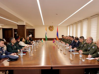 Քննարկվել է պաշտպանության ոլորտում Հայաստանի և Հնդկաստանի միջև համագործակցության ընթացքը