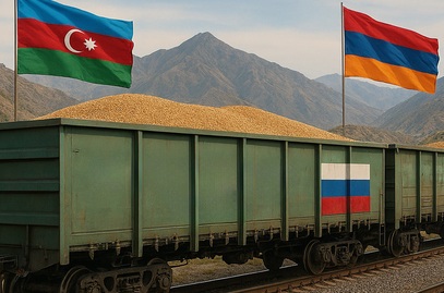 Azerbaijani media: New batch of Russian grain arrives in Armenia via Azerbaijan