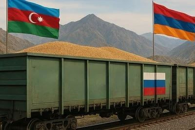 Azerbaijani media: New consignment of grain from Russia to be sent to Armenia via Azerbaijan