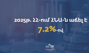 Նախորդ տարվա համեմատ ՀՆԱ-ն աճել է 7.2%-ով․ ՀՀ կառավարություն