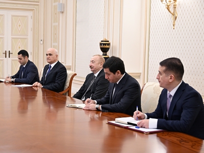 Azerbaijan leader, Iran official discuss North-South transport corridor