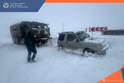 Перевал Варденяц и автодорога Гюмри-Бавра закрыты для всех видов транспортных средств