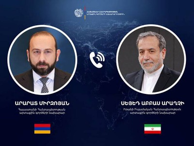 Armenia FM has phone talk with Iran colleague, extends condolences over Supreme Leader Khamenei’s death