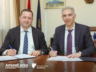 Amundi-Acba Asset Management and Yerevan State University sign cooperation agreement