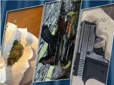 В Ереване в ходе обысков были обнаружены оружие и наркотики