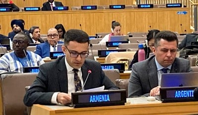 Armenia delegation to UN reiterates country’s obligations under treaty on Non-Proliferation of Nuclear Weapons