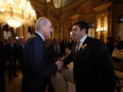 Armenia legislature chair meets with Turkey counterpart, in Istanbul
