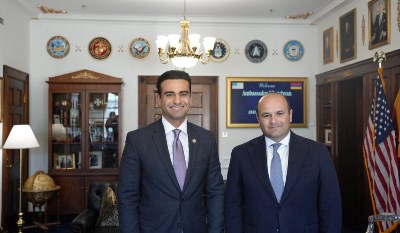 Քննարկվել է հայ-ամերիկյան հարաբերությունների օրակարգը․ դեսպան Մկրտչյանը հյուրընկալվել է Կոնգրեսի անդամ Աբե Համադեհին