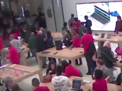 Apple-ի խանութում հնչած կրակոցները քաոսի պատճառ են դառնում