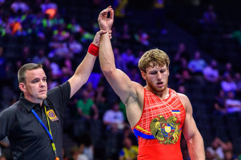 ideo of Arthur Aleksanyan’s winning wrestle