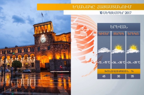Եղանակը Հայաստանում. ջերմաստիճանը գրեթե անփոփոխ է