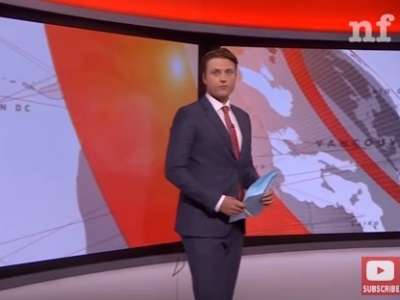 BBC-ի հաղորդավարը հուզված վազել է տաղավարում