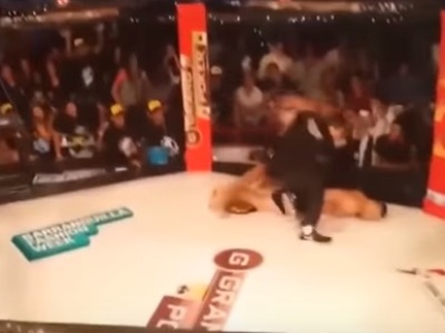 MMA fighter continues to beat unconscious opponent