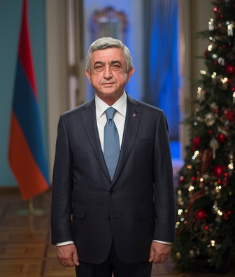 Նախագահ Սերժ Սարգսյանի շնորհավորական ուղերձը Ամանորի և Սուրբ Ծննդյան տոների առթիվ