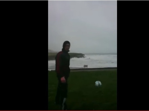 Ireland footballer plays with storm