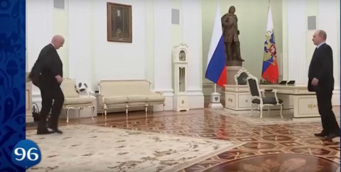 Պուտինն ու ՖԻՖԱ-ի նախագահը ֆուտբոլ են խաղացել Կրեմլում