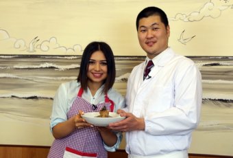 Shine&Food. Թյունոսով եւ սաղմոնով աղցան ճապոնացի խոհարար Յուջի Սակուրադայից
