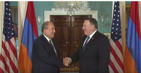 Նախագահ Արմեն Սարգսյանը հանդիպել է ԱՄՆ պետքարտուղար Մայք Պոմպեոյին