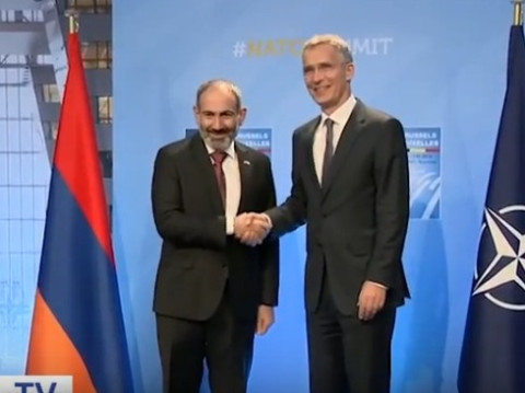 Վարչապետ Փաշինյանի եւ ՆԱՏՕ-ի գլխավոր քարտուղար Յենս Ստոլտենբերգի հանդիպումը