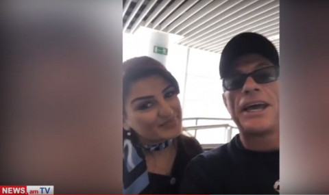 Jean-Claude Van Damme sends greetings to Armenia, live on air