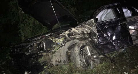 Footage from Abkhazia's Prime Minister's crash site