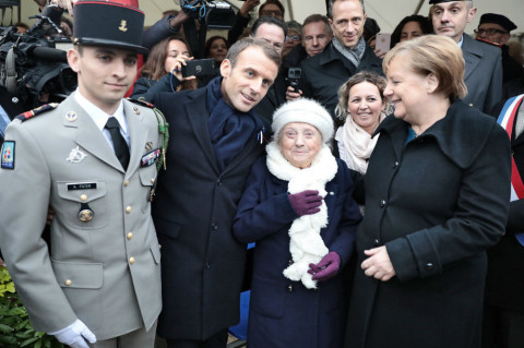 101-year-old French woman confuses Merkel with Macron's wife